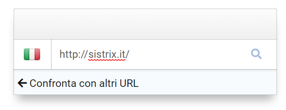 Confrontare il dominio con i concorrenti grazie alla barra di ricerca di SISTRIX