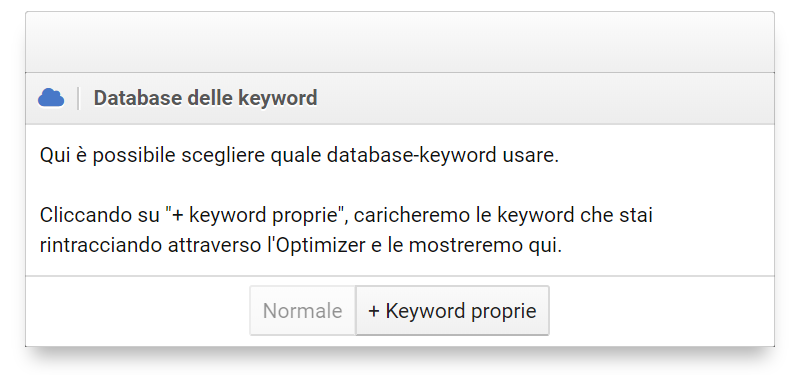 Aggiungere le keyword dell'Optimizer nel modulo SEO