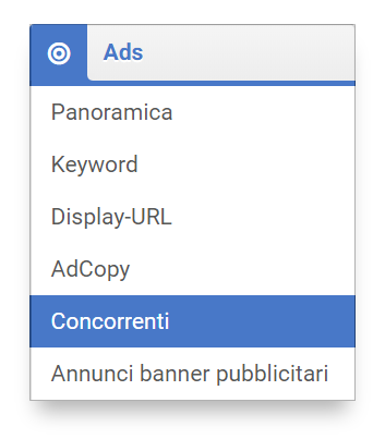 Sezione "Ads" nel Toolbox SISTRIX