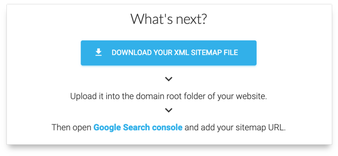 Download sitemap