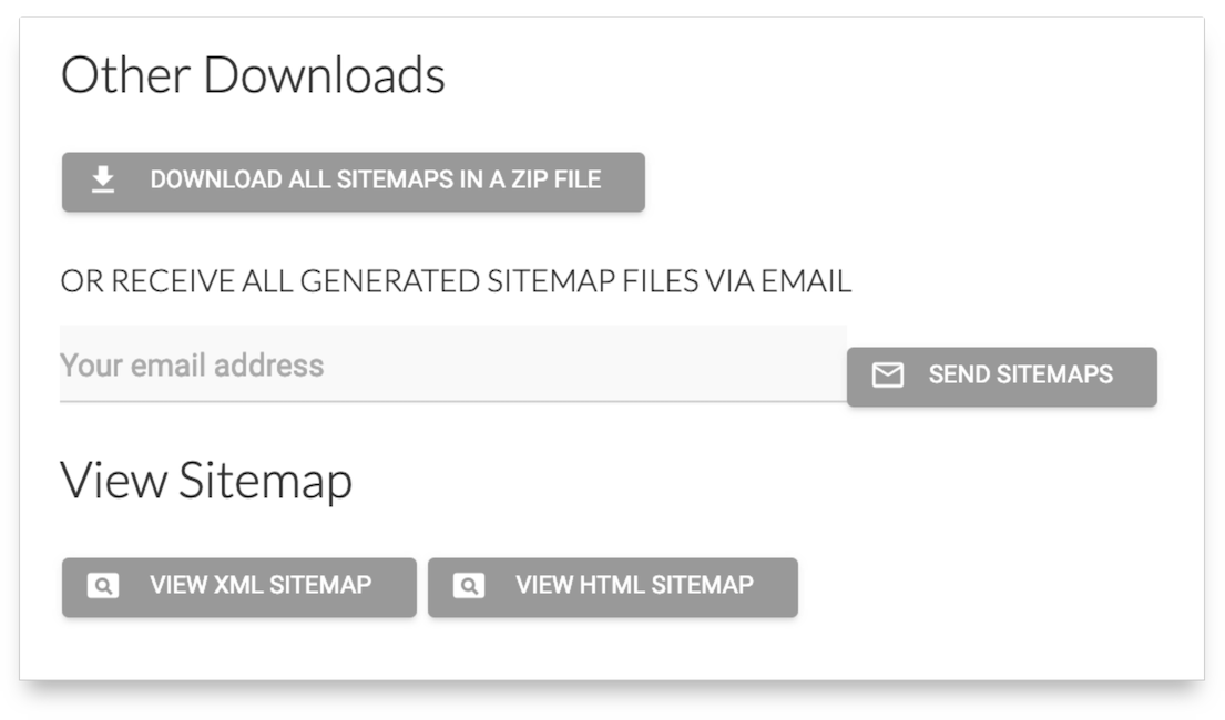 Download di tutte le sitemap