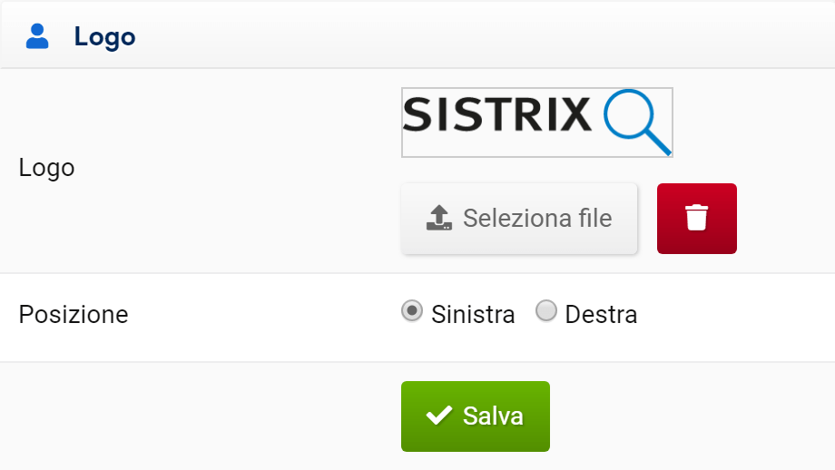 Modificare il logo come design template nel Toolbox SISTRIX