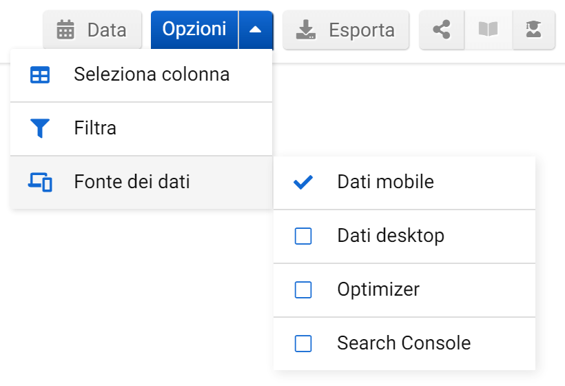 Come selezionare la fonte dei dati nel Toolbox SISTRIX