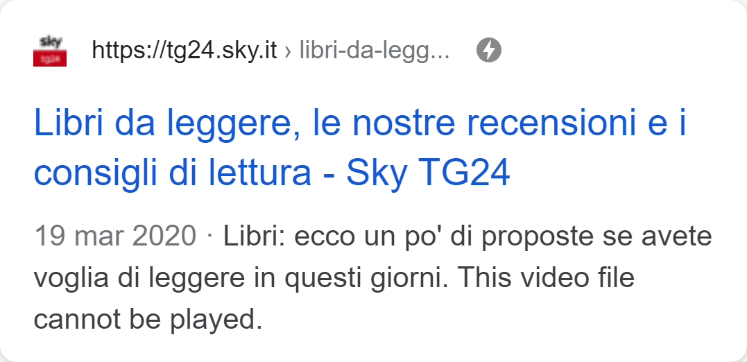 Esempio di pre-text