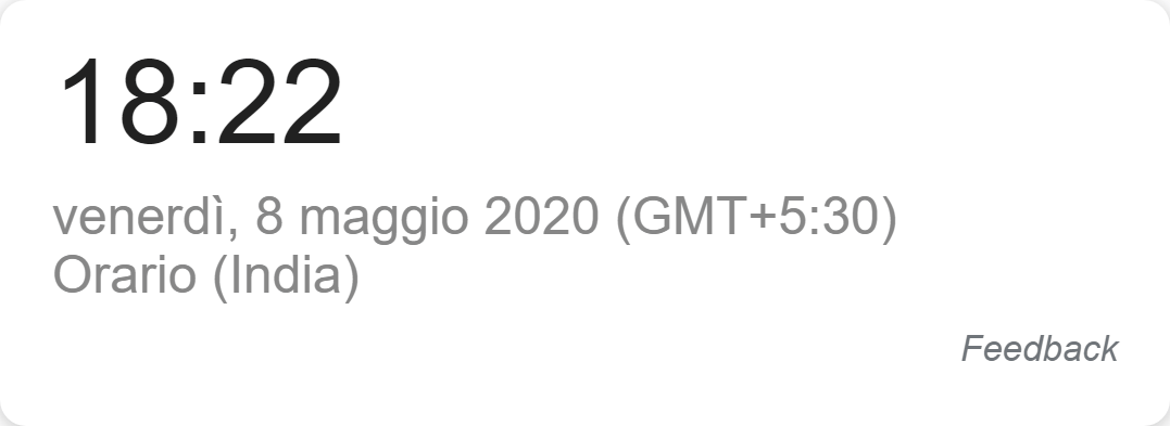 Esempio di risposta diretta