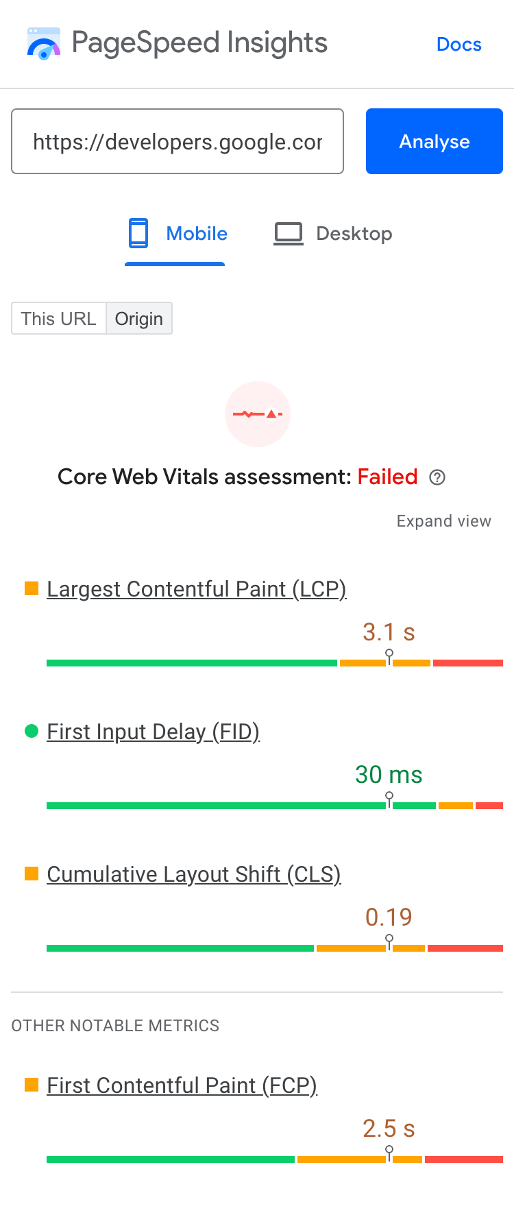 field data CrUX