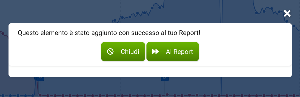 Aggiunta di un elemento in un report