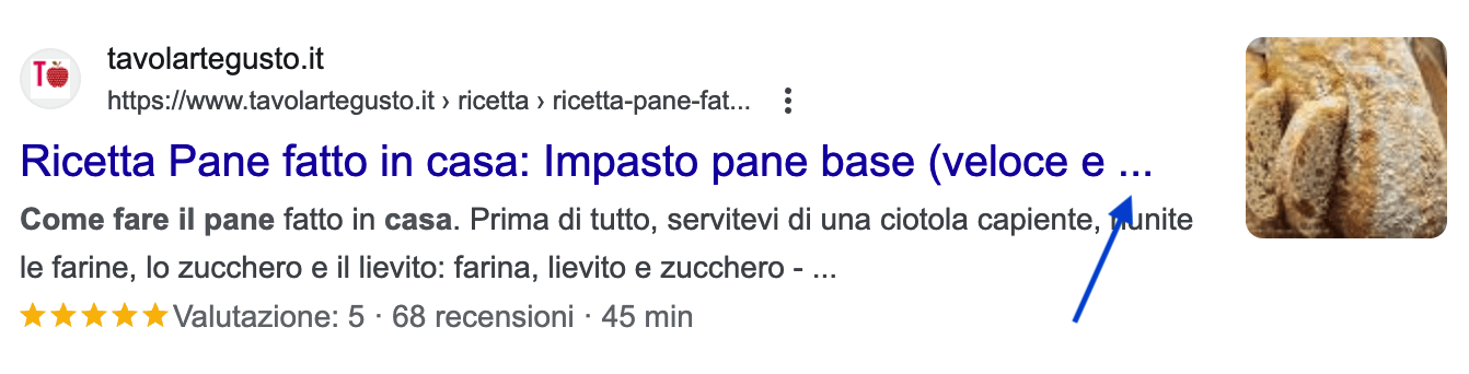 Esempio di title troppo lungo tagliato da Google