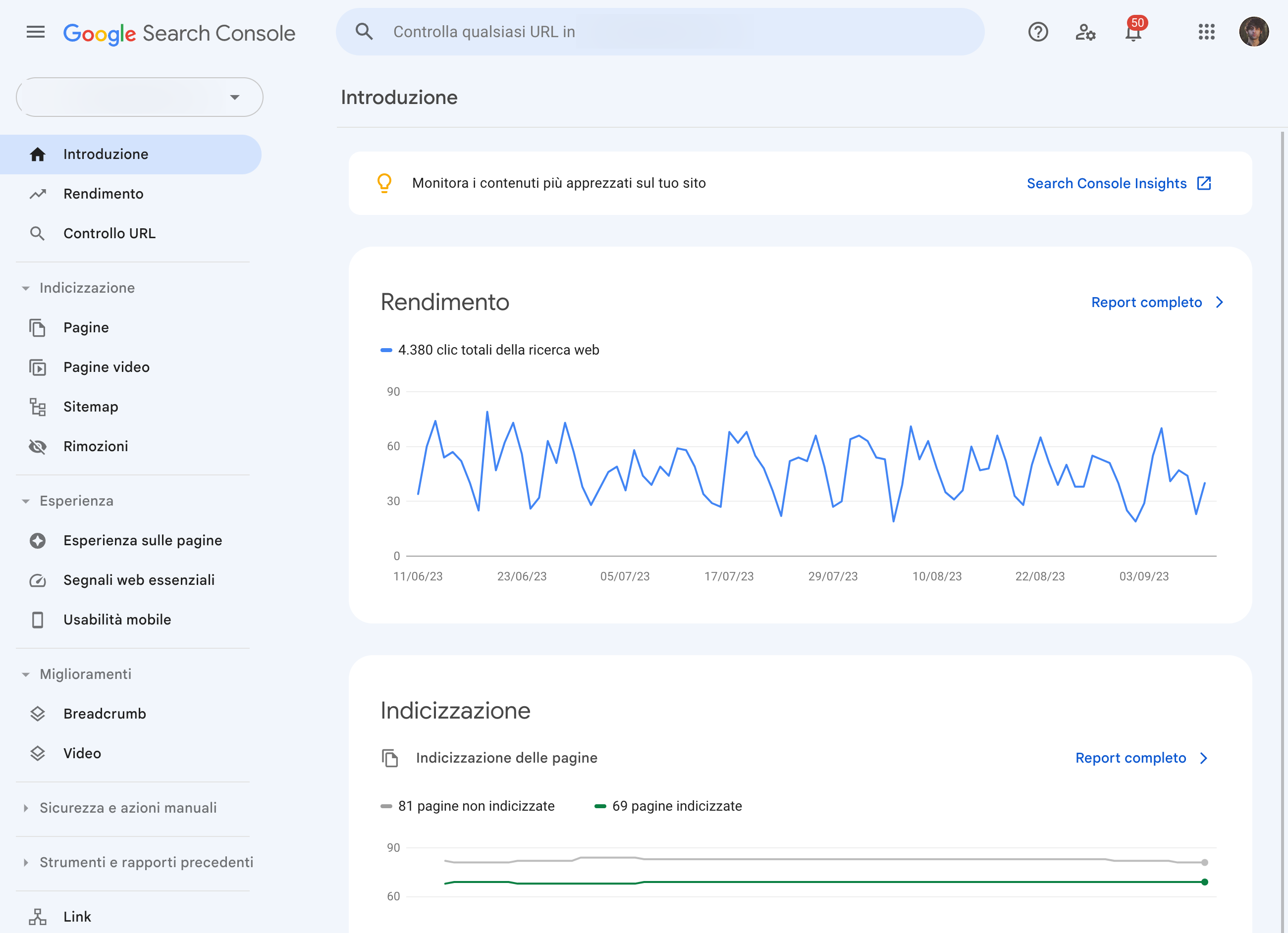 Panoramica Google Search Console