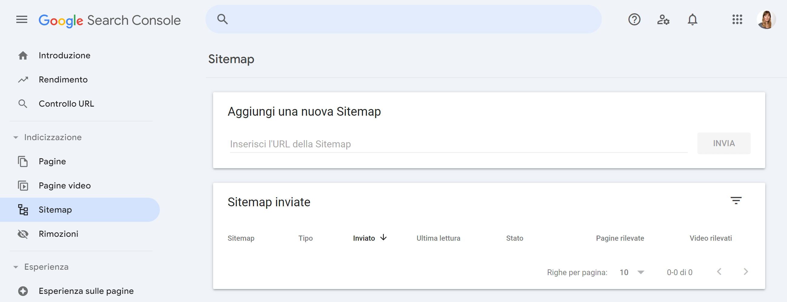 Come inviare una Sitemap su GSC