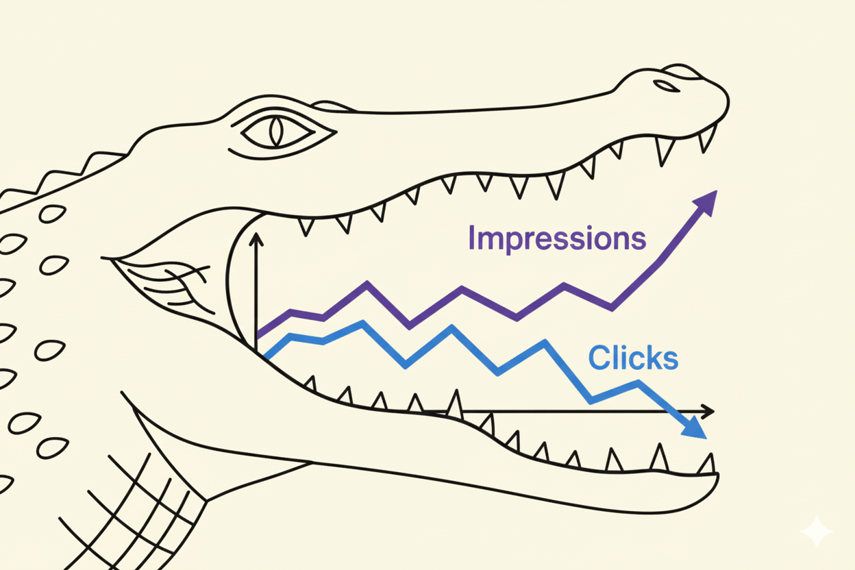 Effetto coccodrillo nella SEO