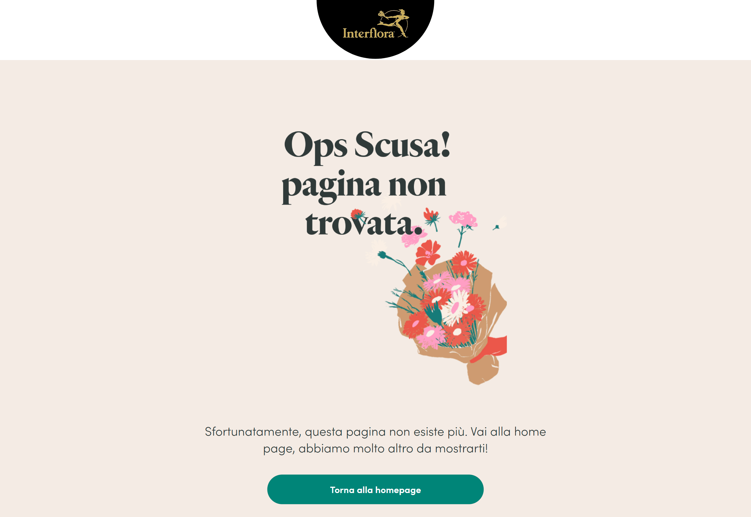 Pagina 404 di interflora.it