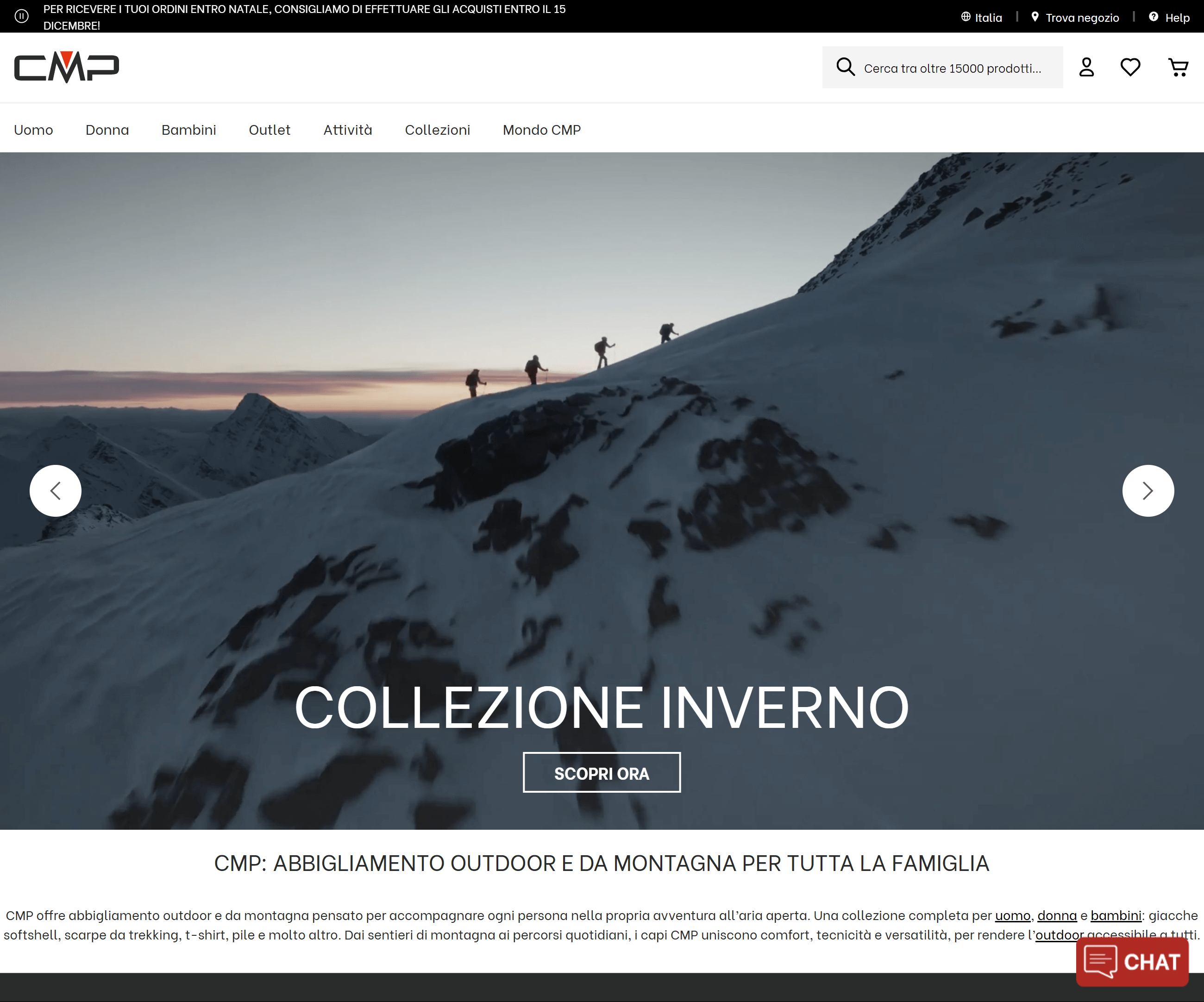 Homepage di cmpsport.com