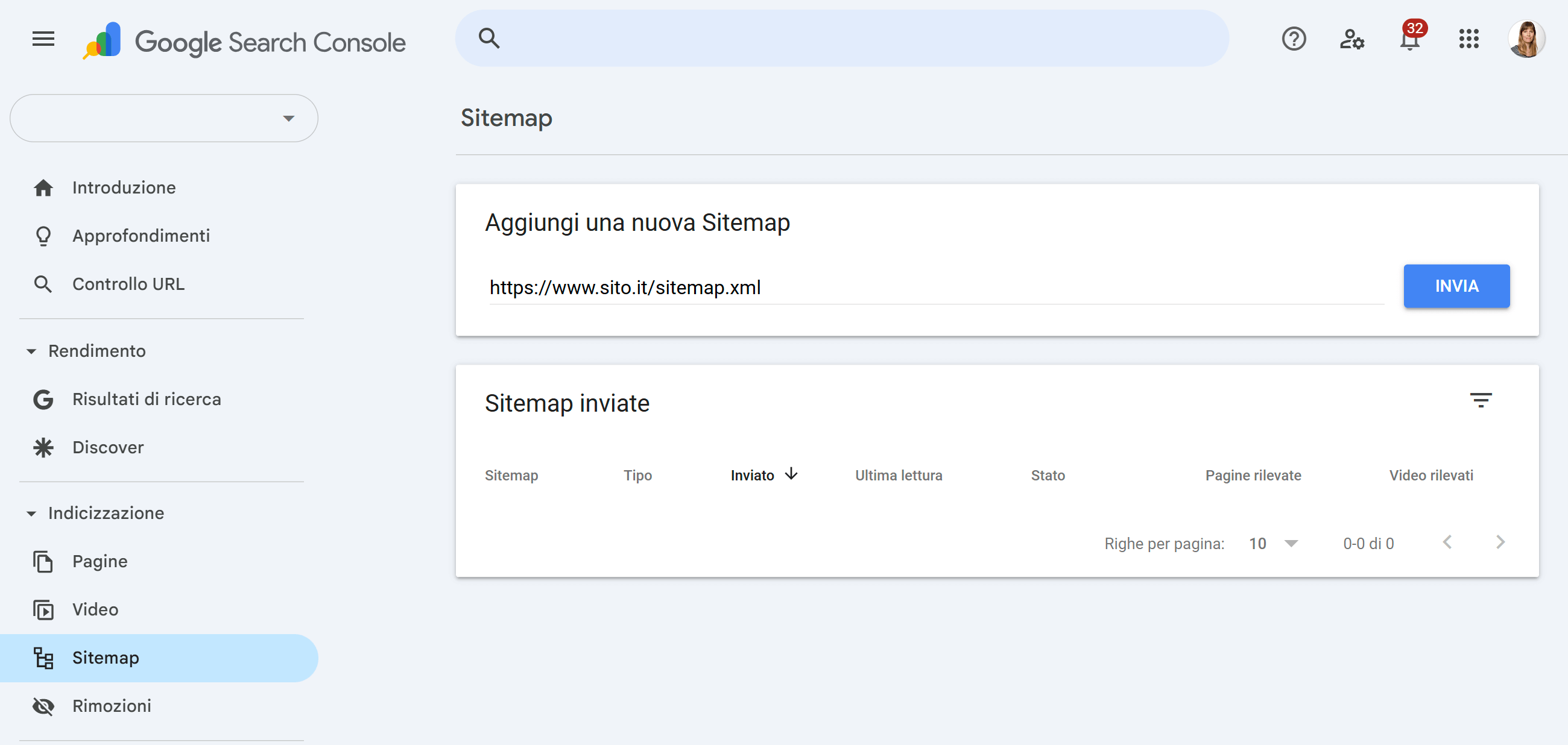 Come inviare una Sitemap con Google Search Console