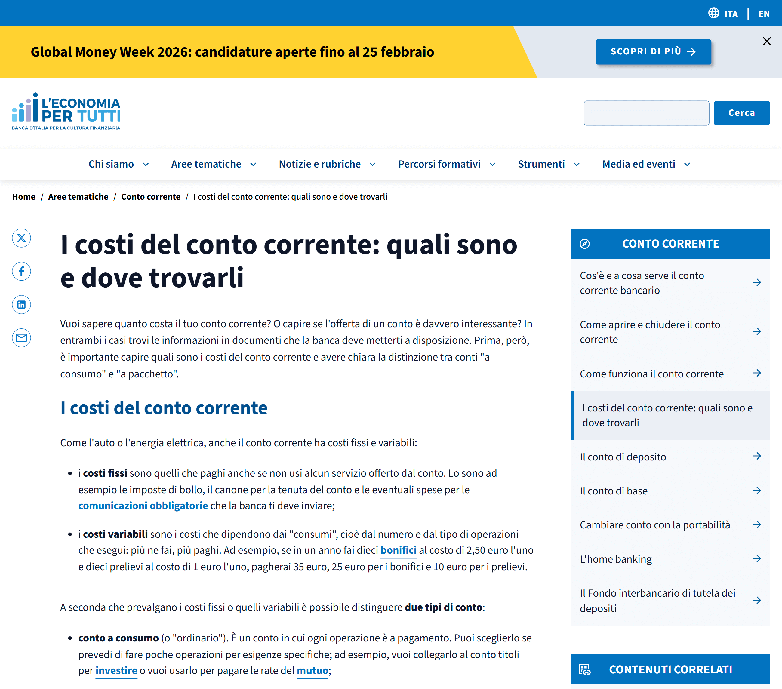 https://economiapertutti.bancaditalia.it/aree-tematiche/conto-corrente/i-costi-del-conto-corrente/index.html
